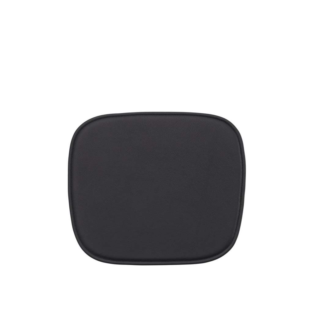 Muuto - Fiber Stuhl Sitzkissen - Easy Leather Black - indoor