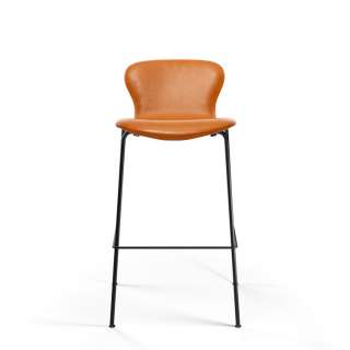 bruunmunch - Playchair LowBack Barhocker - cognac - 75 cm - indoor
