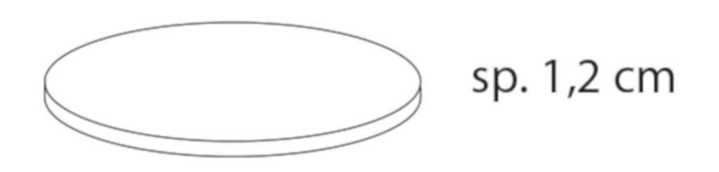 Nardi - Piano Tischplatte rund Ø 90 cm - holz - outdoor