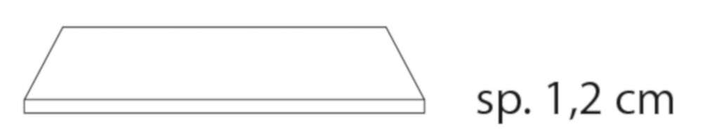 Nardi - Piano Tischplatte quadratisch 70 x 70 cm - anthrazit - outdoor