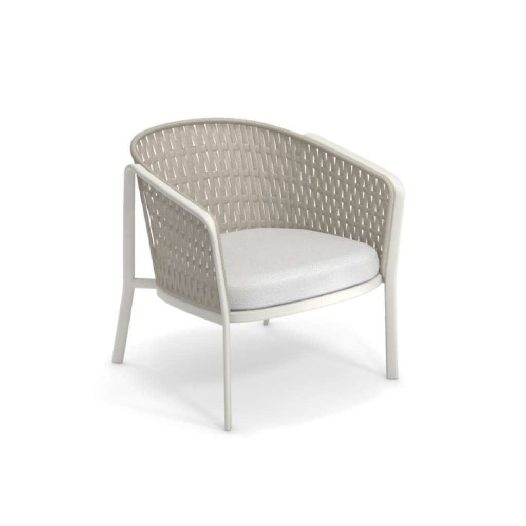 Emu - Carousel 1218 Loungesessel - Sitzkissen 900/70 - weiß/Elfenbein Melange - outdoor