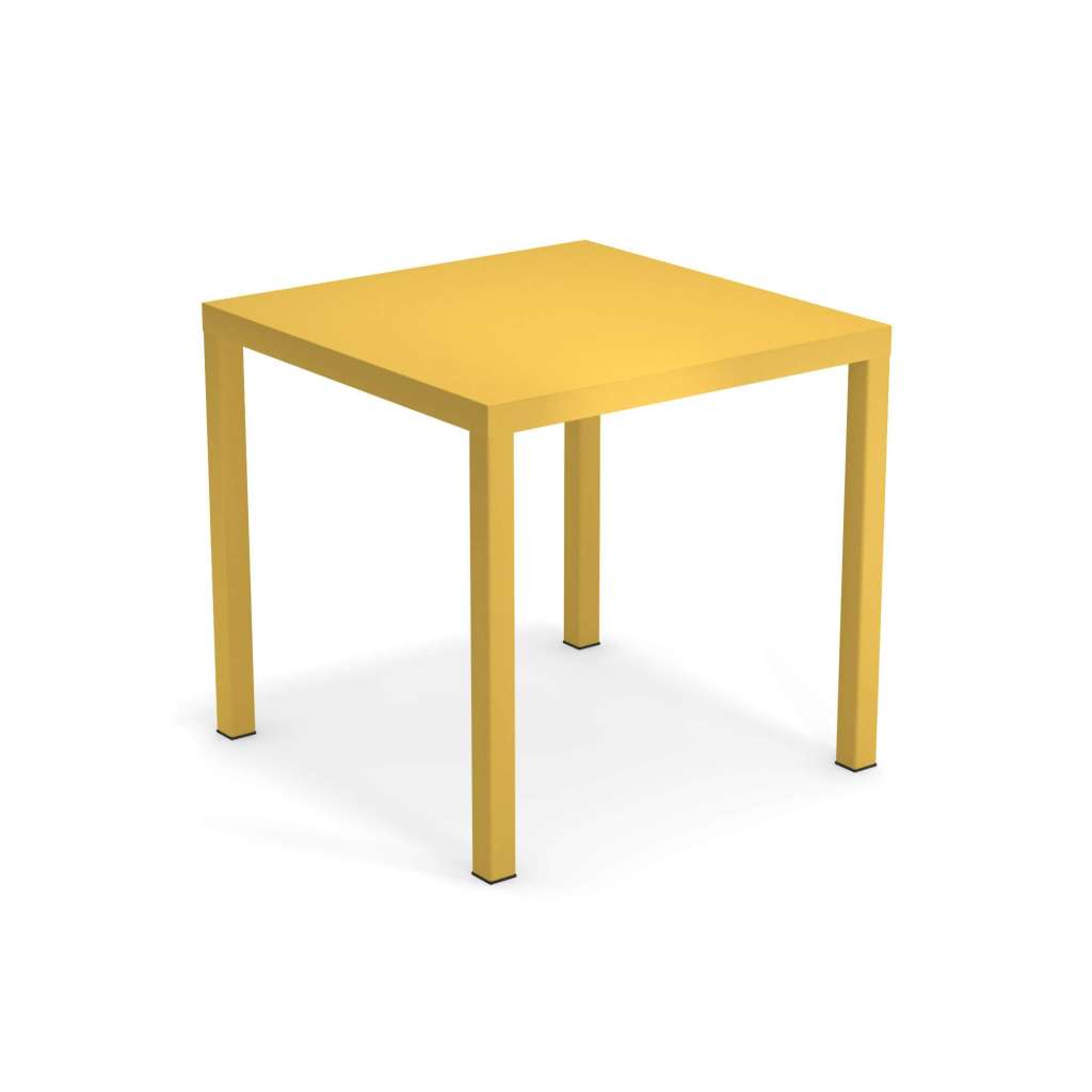 Emu - Nova Tisch 80 x 80 cm - currygelb - indoor