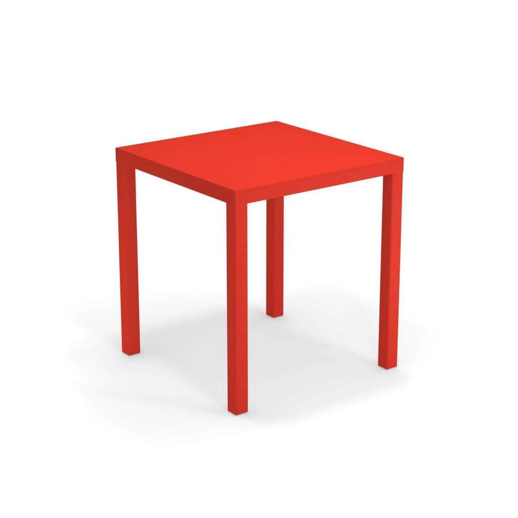 Emu - Nova Tisch 70 x 70 cm - rot - indoor