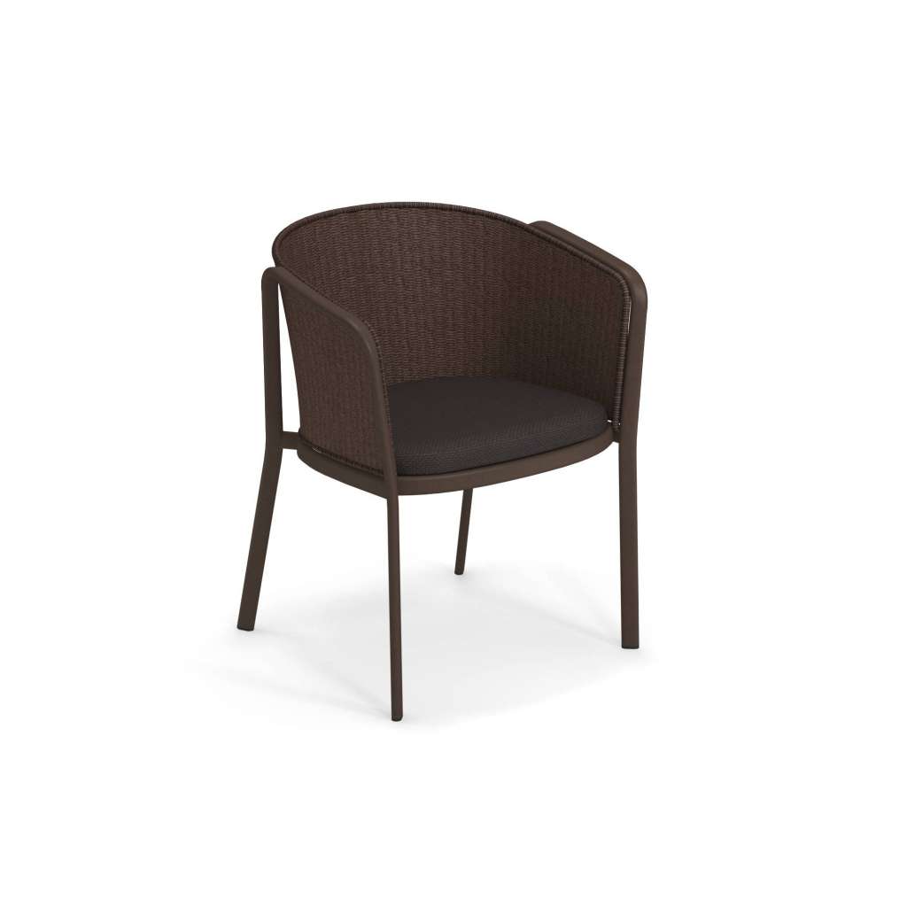 Emu - Carousel 1212 Armlehnstuhl - Sitzkissen 900/74 coffee - braun/braun Melange - outdoor
