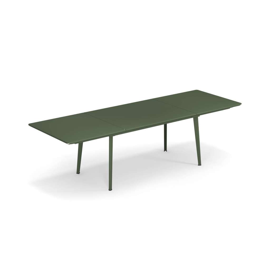 Emu - Plus4 Ausziehtisch - 160 + 110 cm - militärgrün - indoor