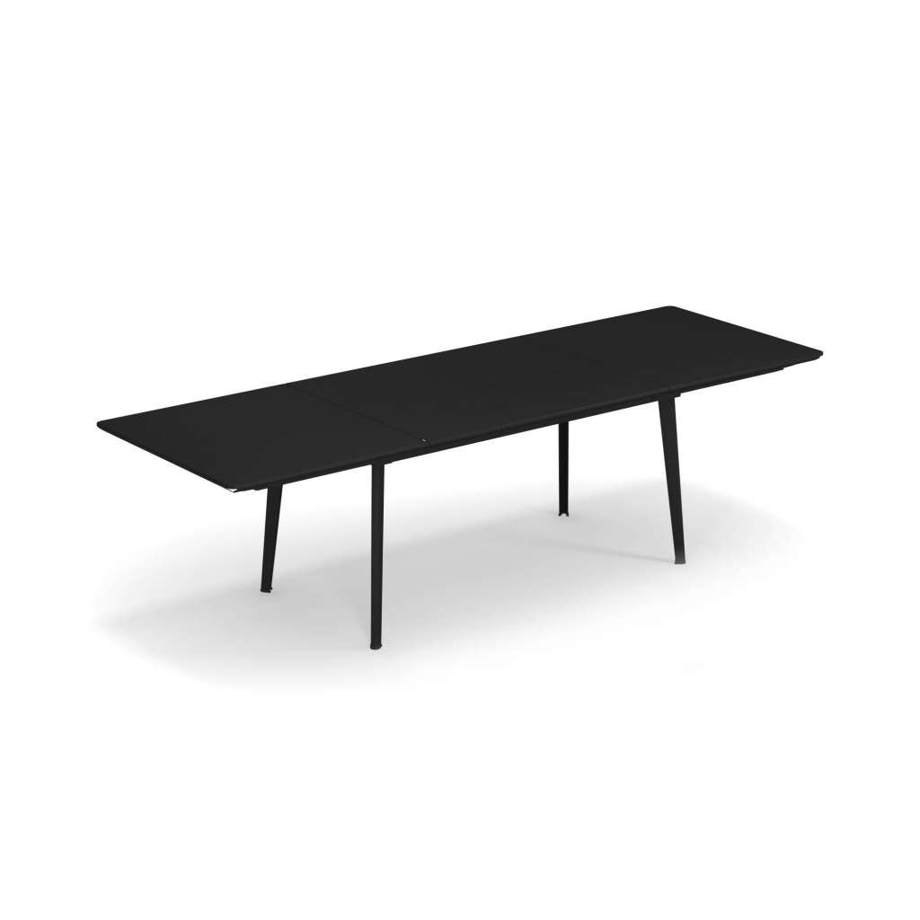 Emu - Plus4 Ausziehtisch - 160 + 110 cm - schwarz - indoor