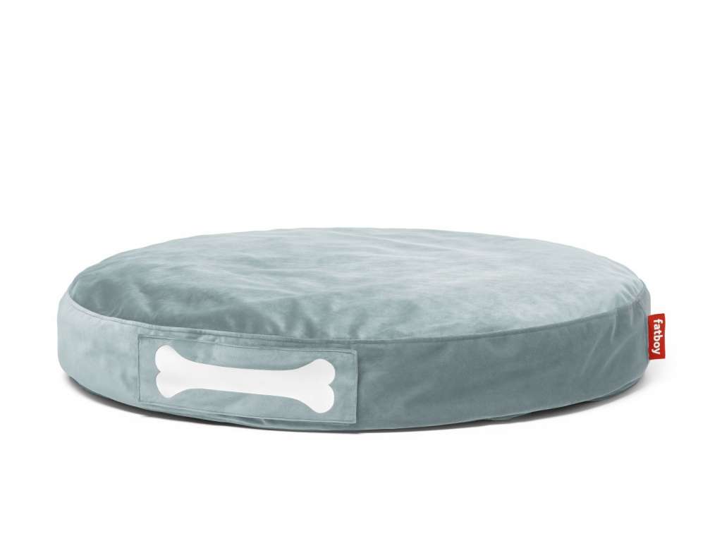 fatboy - Doggielounge Velvet - calcite blue - indoor