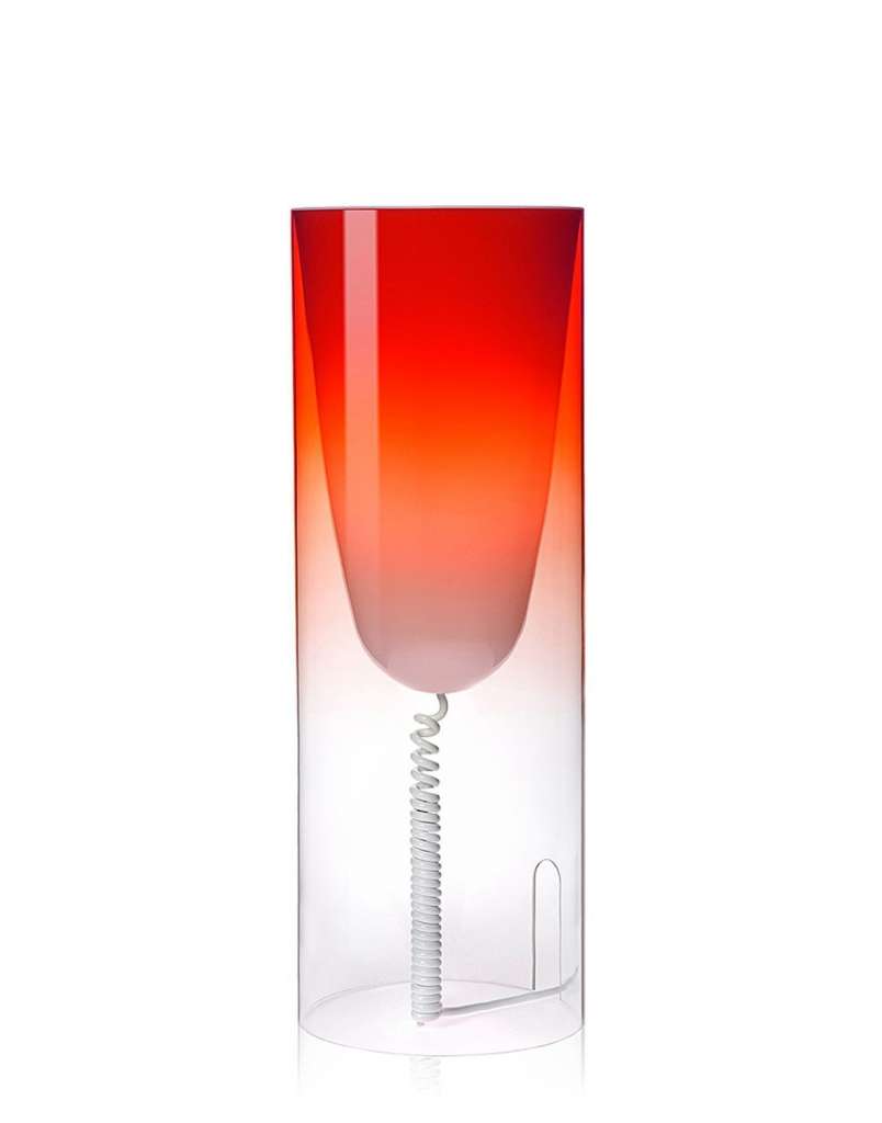 Kartell - Toobe Tischleuchte - rot - indoor