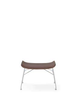 Kartell - K/Wood Hocker - Dark Wood / Chrome - indoor