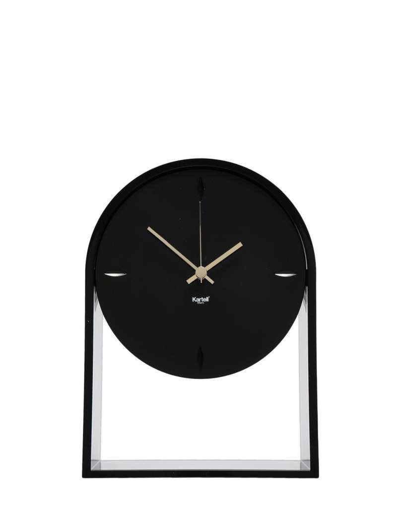 Kartell - Air du Temps Tischuhr - schwarz - indoor