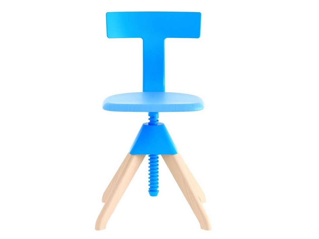 Magis - Tuffy Stuhl - naturfarben 7011/hellblau 1781 C/hellblau - indoor