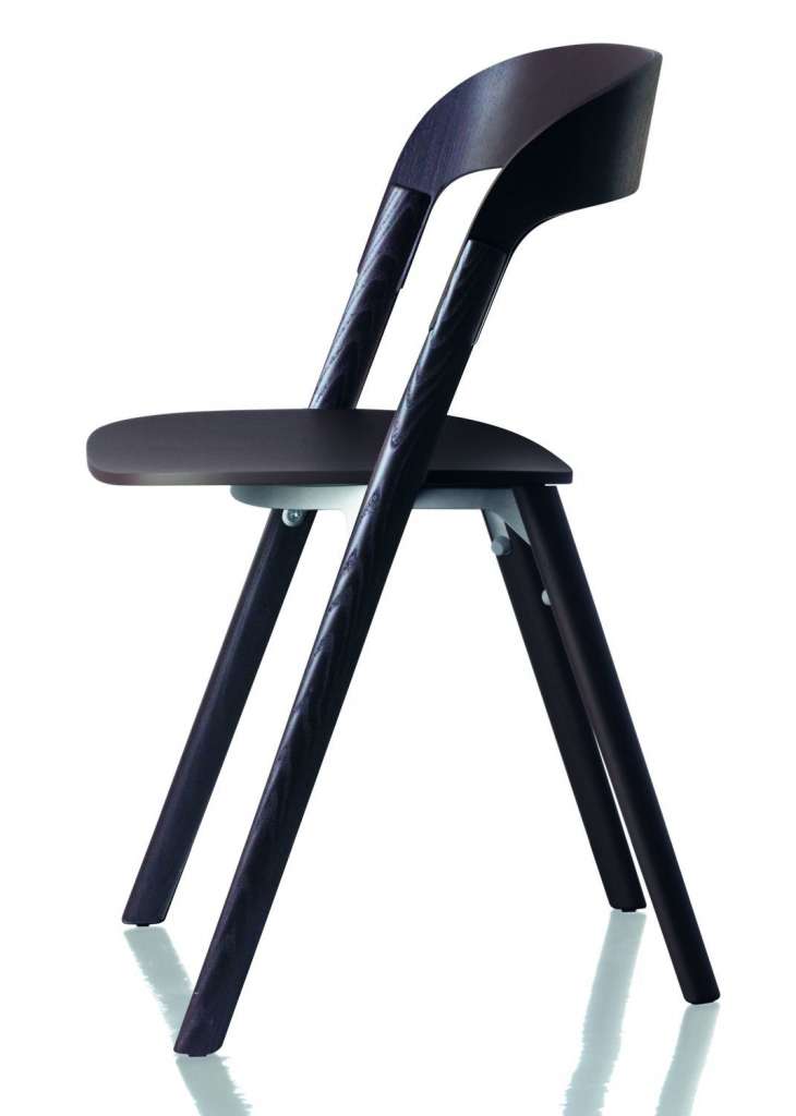 Magis - Pila Stuhl - dunkelbraun 7052 - ohne Sitzkissen - indoor