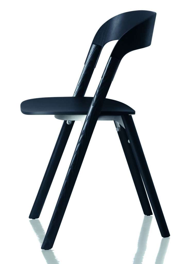 Magis - Pila Stuhl - schwarz 7065 - ohne Sitzkissen - indoor