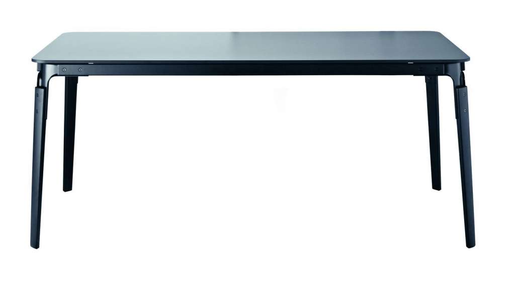 Magis - Steelwood Tisch - schwarz 7140 - schwarz 5140 - schwarz 8510 - 180 x 90 - indoor