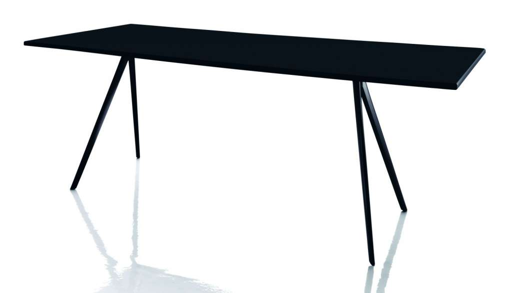 Magis - Baguette Tisch - schwarz8510 - 205 x 85 cm - Gestell schwarz - indoor