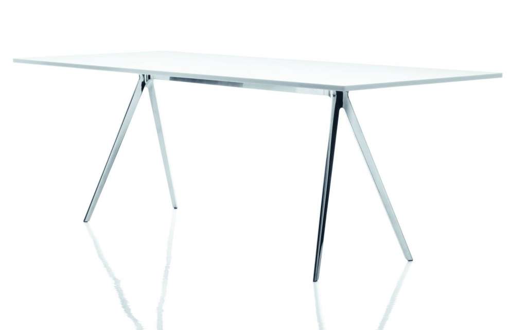 Magis - Baguette Tisch - weiss 8500 - 205 x 85 cm - Gestell Poliert - indoor
