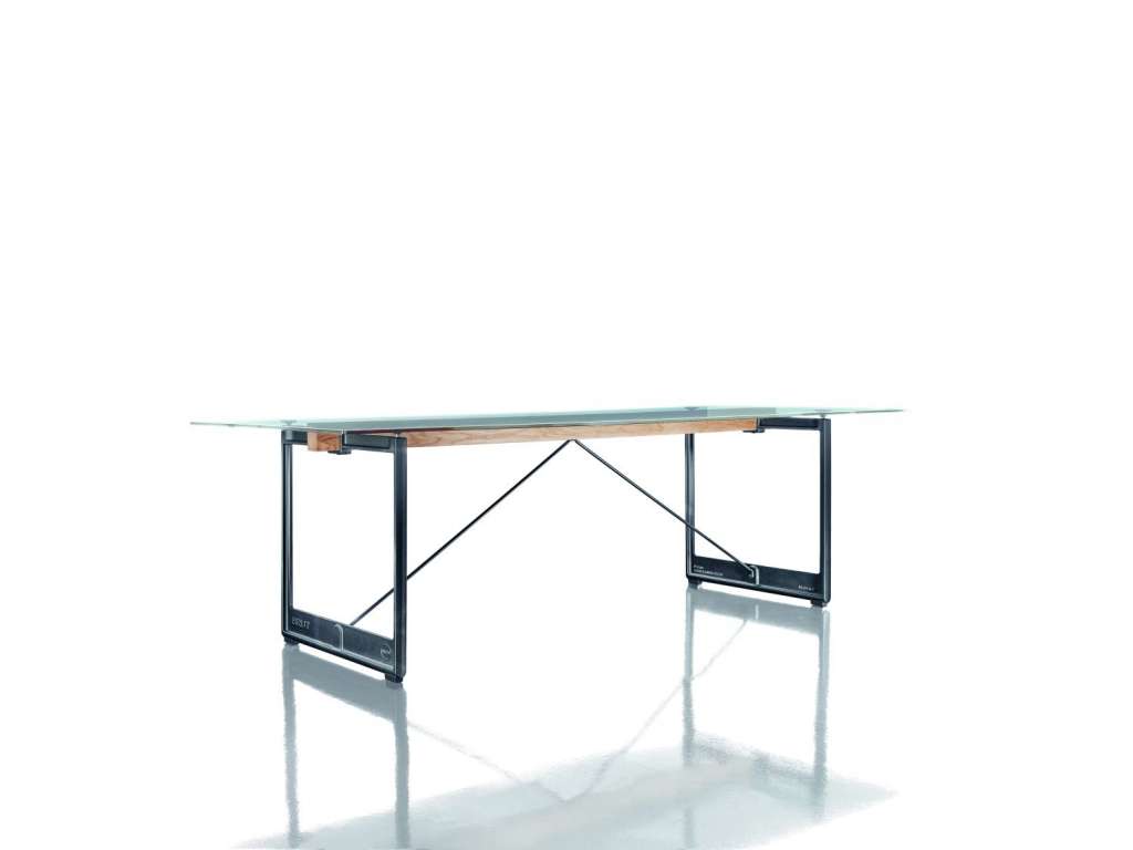 Magis - Brut Tisch rechteckig - anthrazitgrau/glas - indoor