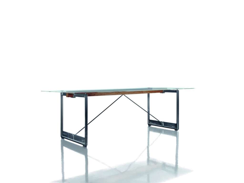 Magis - Brut Tisch rechteckig - anthrazitgrau/glas - indoor