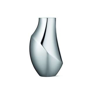 Georg Jensen - Flora Vase Stainless Steel, 23 Cm - indoor