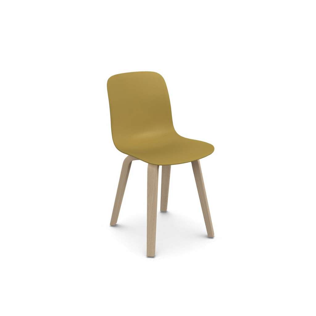 Magis - Substance Stuhl - senf    - Gestell naturfarben - indoor