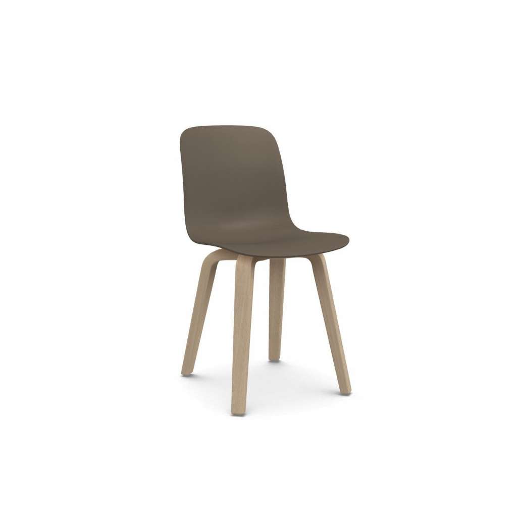 Magis - Substance Stuhl - beigegrau - Gestell naturfarben - indoor