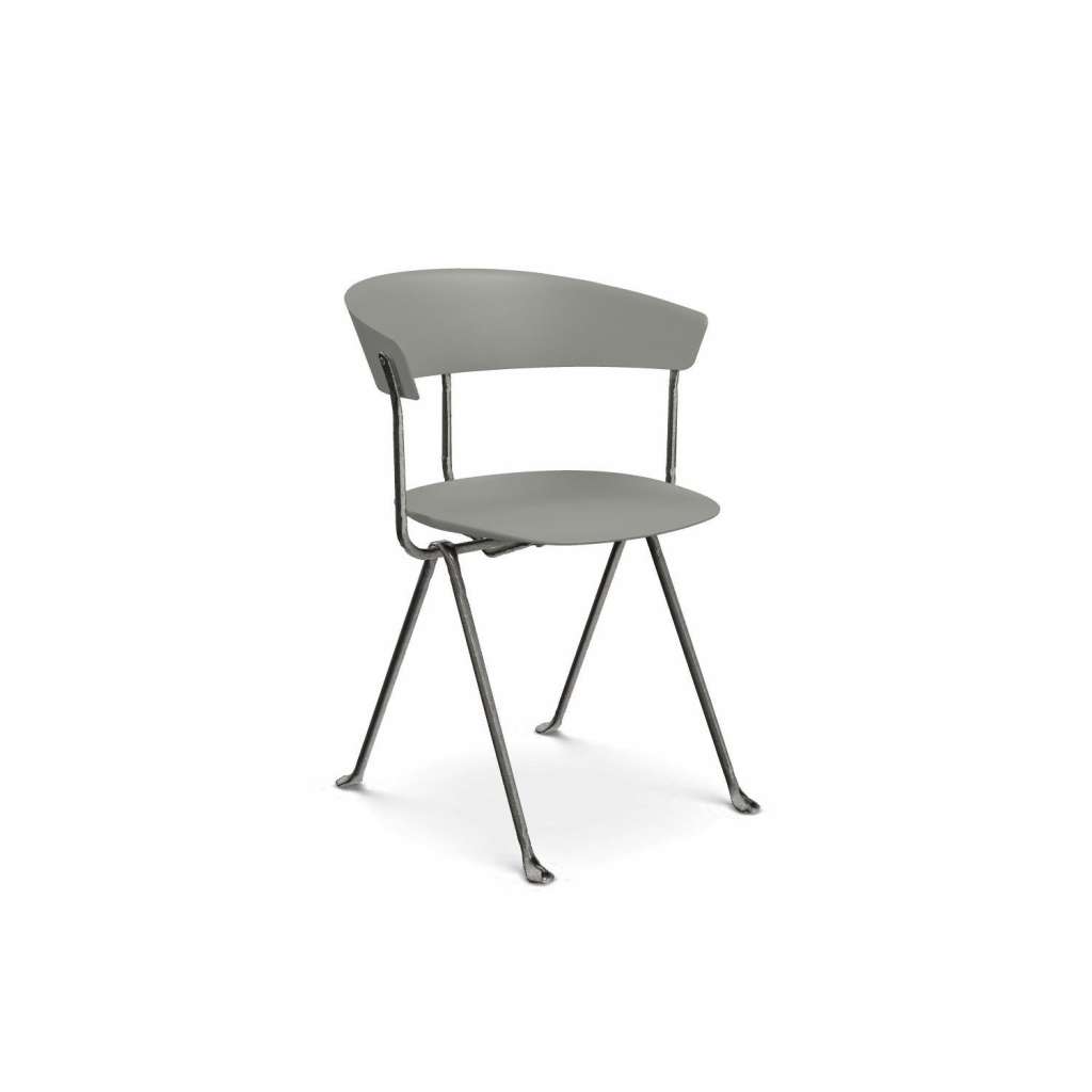 Magis - Officina Stuhl - grau metallic  - Gestell verzinkt - indoor
