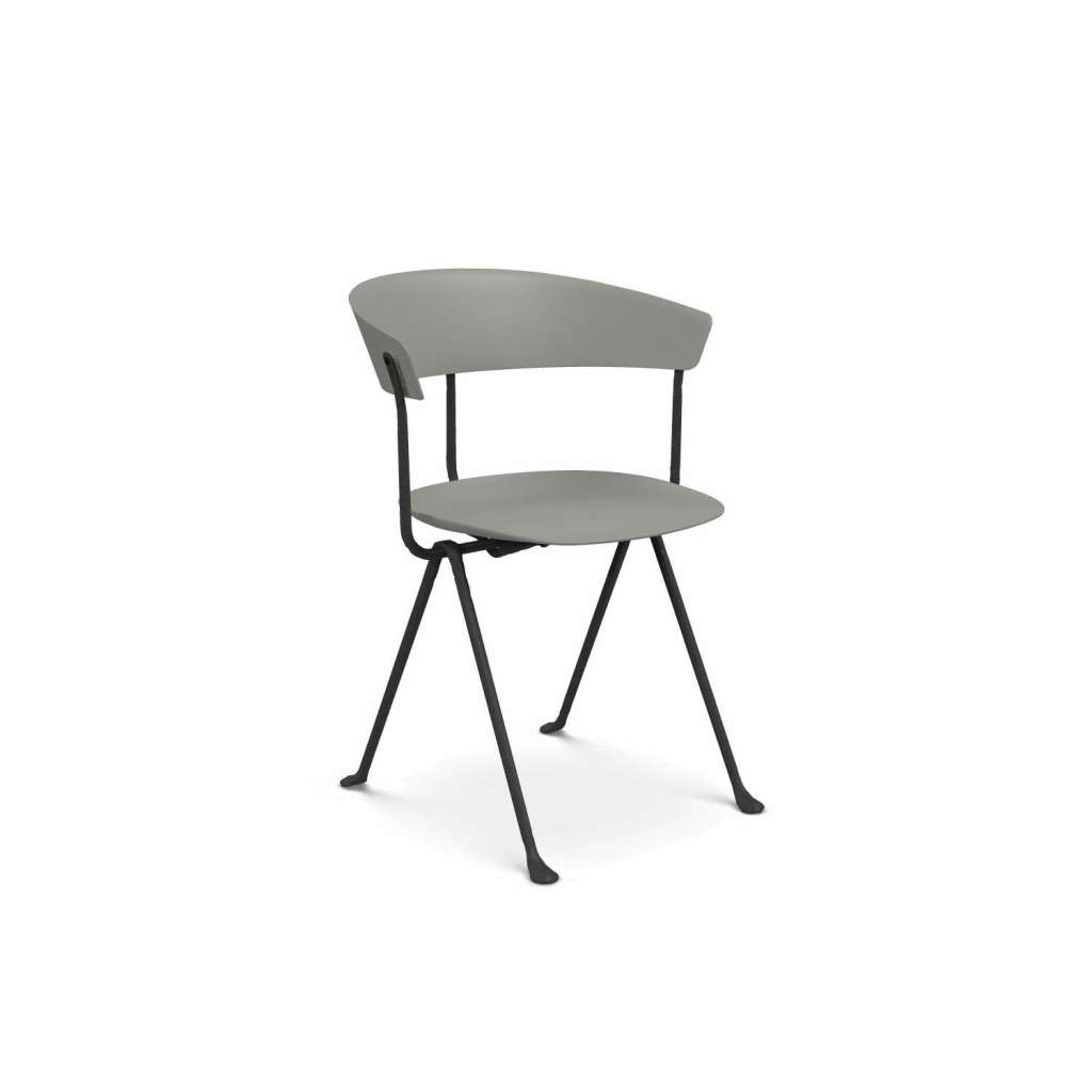 Magis - Officina Stuhl - grau metallic  - Gestell anthrazitgrau - indoor