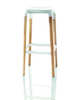Magis - Steelwood Hocker - weiß - indoor