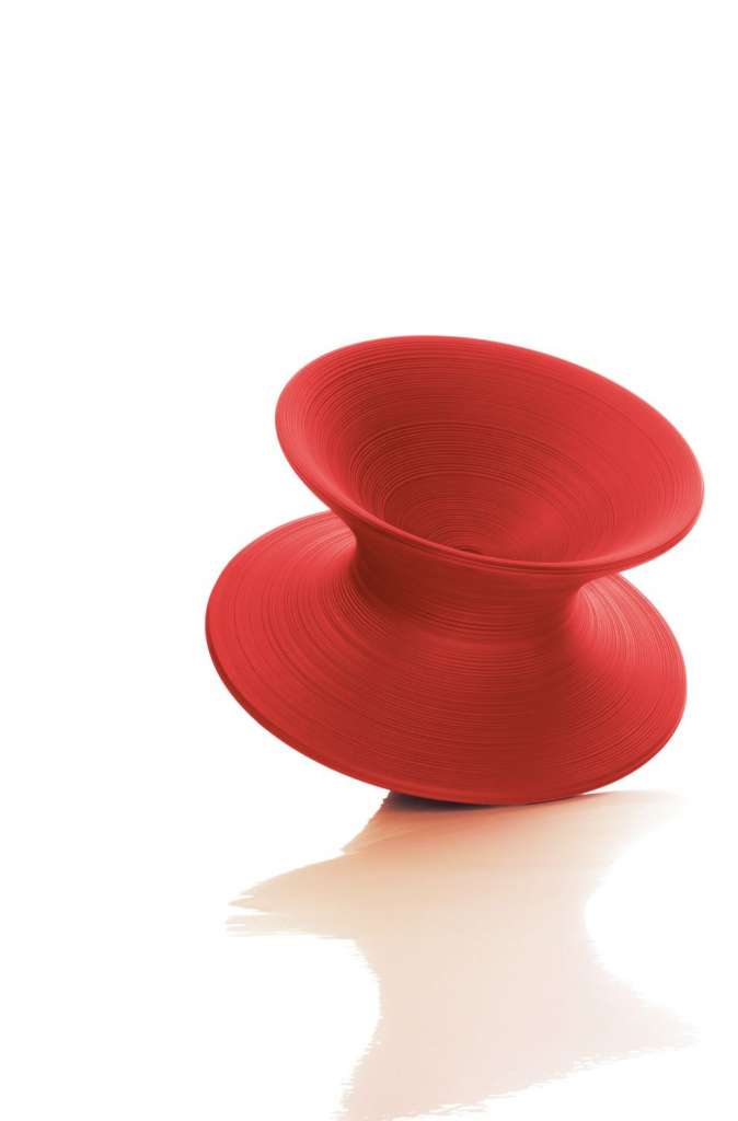 Magis - Spun rotierender Sessel - rot - outdoor