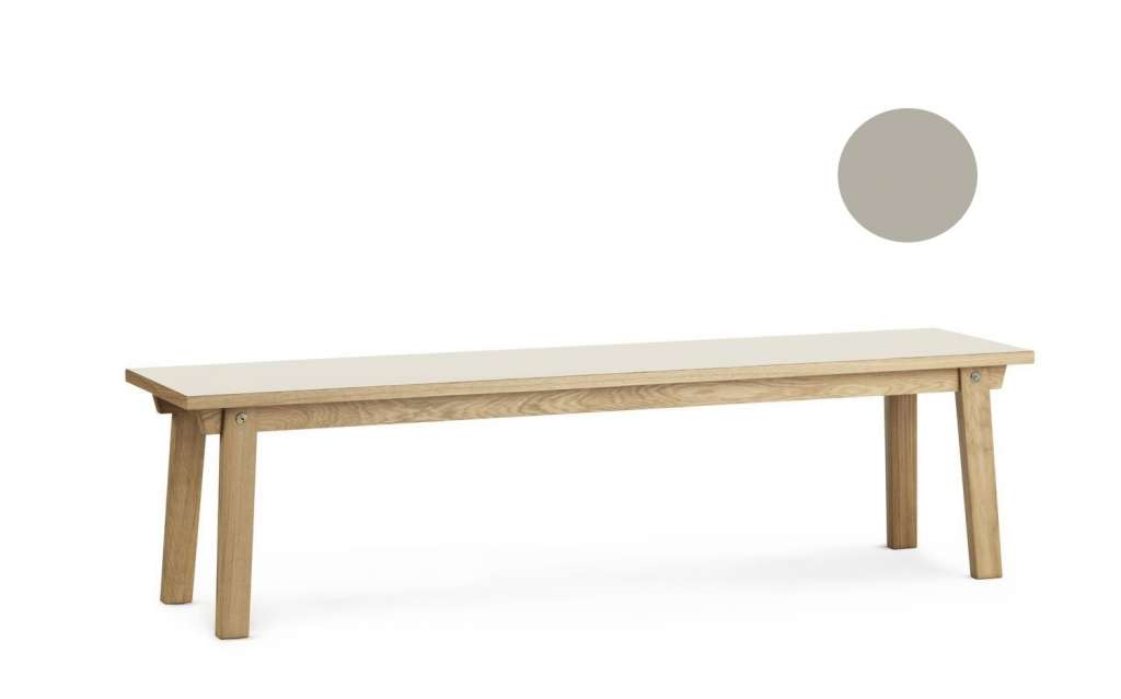 Normann Copenhagen - Slice Bank Linoleum - hellgrau - indoor
