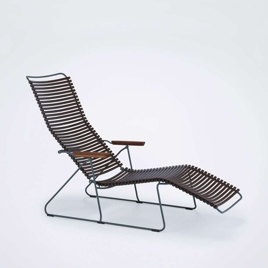 Houe - Click Sunlounger Liegestuhl - dunkelbraun 67 - outdoor