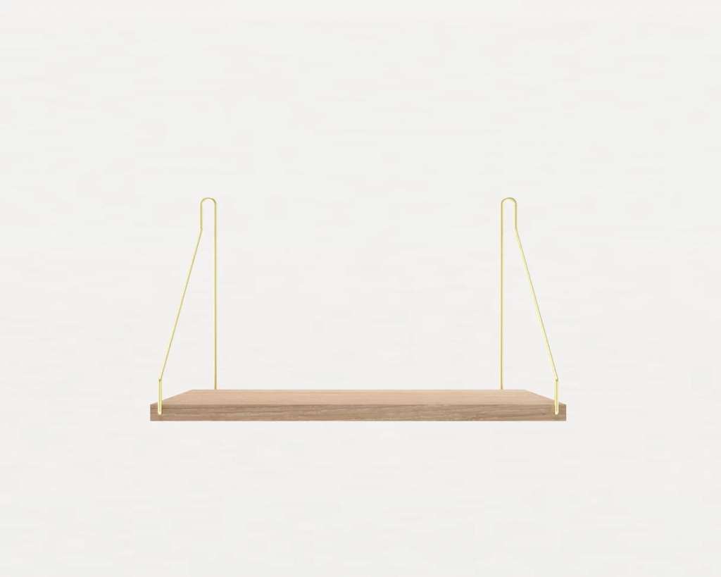 Frama - Shelf Regal - Eiche Hell - 40 x 27 cm - Messing - indoor