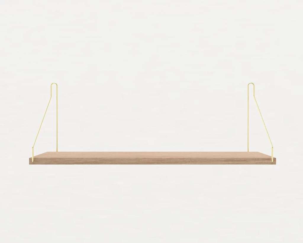 Frama - Shelf Regal - Eiche Hell - 60 x 20 cm - Messing - indoor