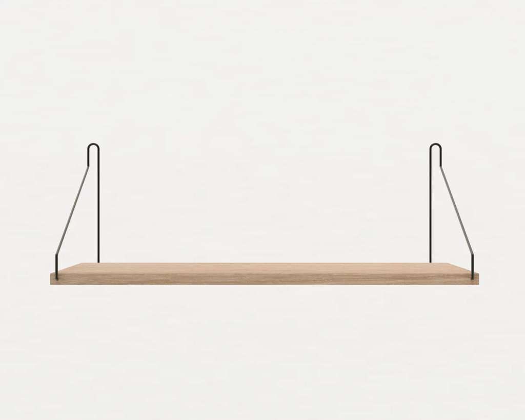 Frama - Shelf Regal - Eiche Hell - 60 x 20 cm - schwarz - indoor