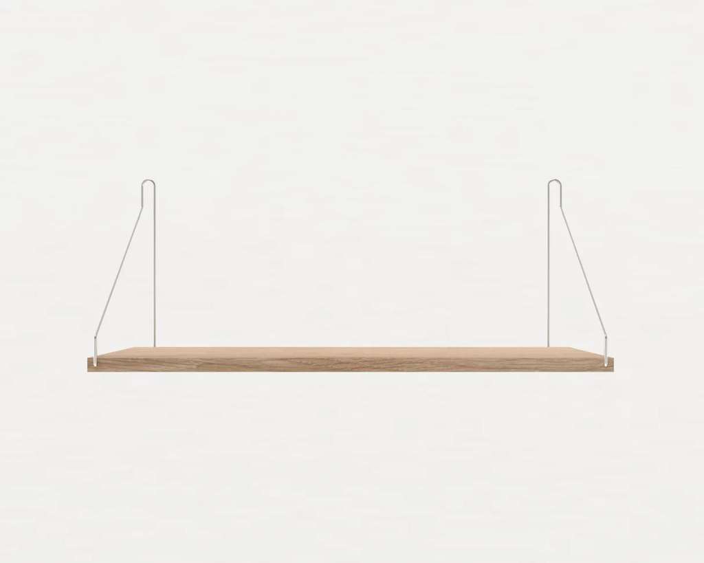 Frama - Shelf Regal - Eiche Hell - 60 x 27 cm - Edelstahl - indoor
