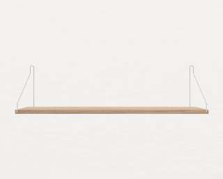 Frama - Shelf Regal - Eiche Hell - 80 x 20 cm - Edelstahl - indoor