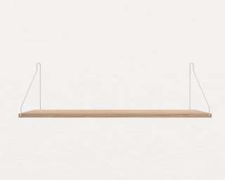 Frama - Shelf Regal - Eiche Hell - 80 x 27 cm - Edelstahl - indoor