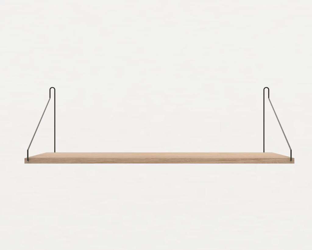 Frama - Shelf Regal - Eiche Hell - 80 x 27 cm - schwarz - indoor