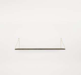 Frama - Shelf Regal - Eiche dunkel - 80 x 20 cm - Messing - indoor