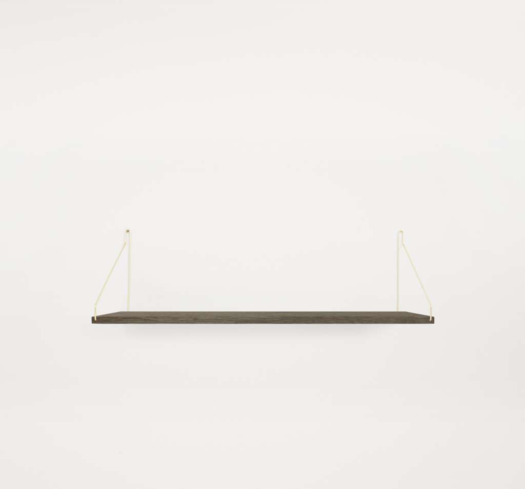 Frama - Shelf Regal - Eiche dunkel - 80 x 27 cm - Messing - indoor