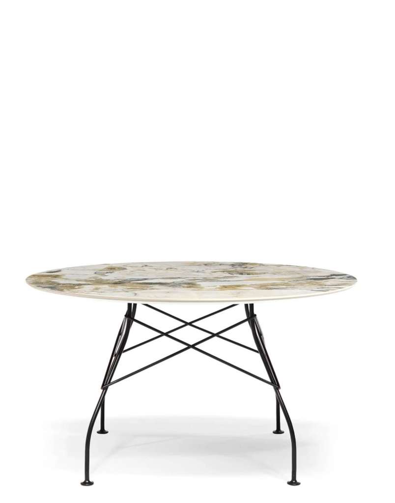 Kartell - Glossy Tisch - MS Symphonie - Gestell black - rund - indoor