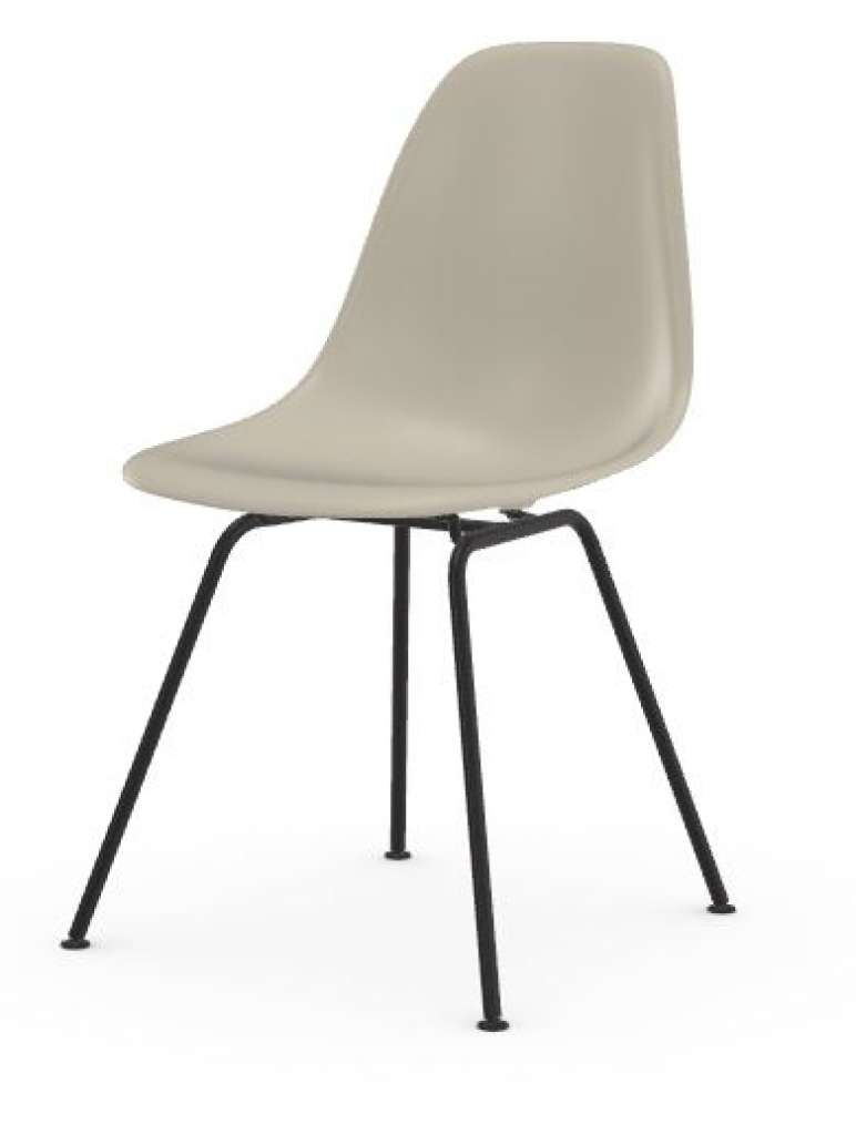 Vitra - DSX - Gestell schwarz - pebble - indoor
