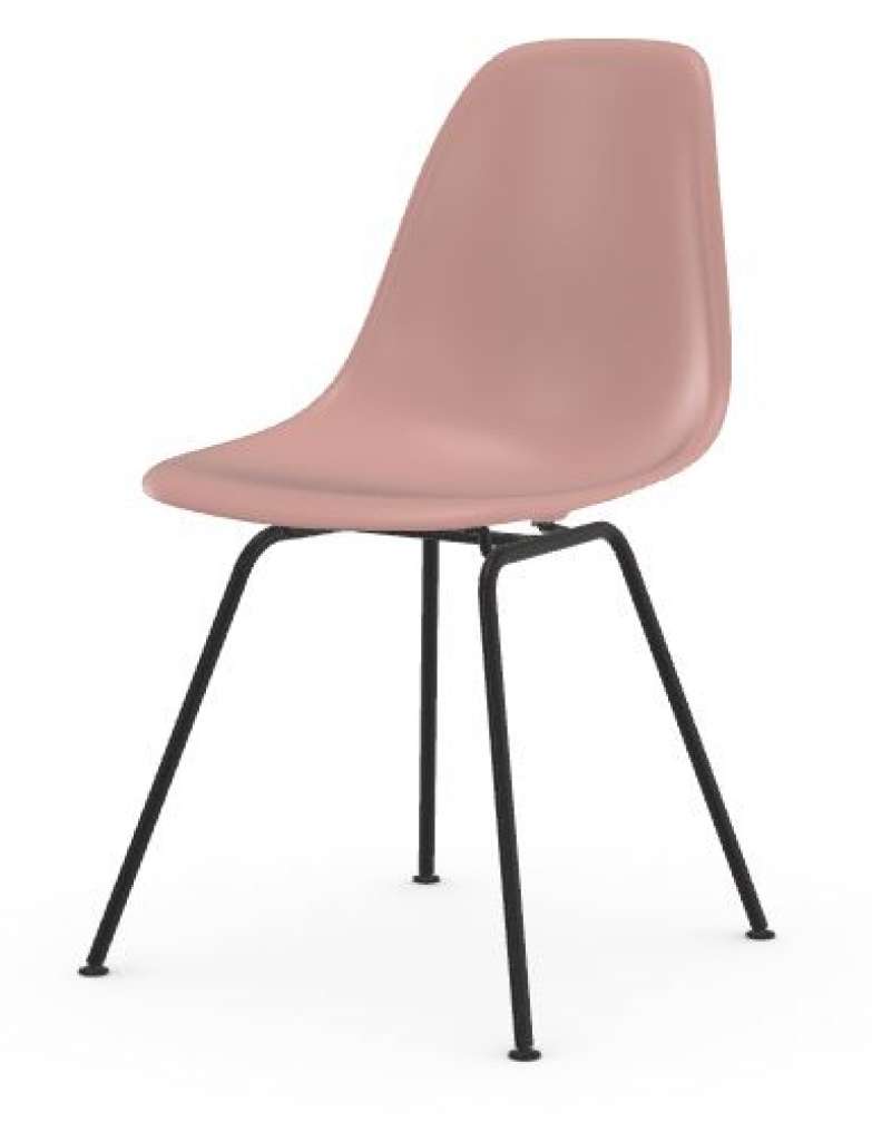Vitra - DSX - Gestell schwarz - pale rose - indoor