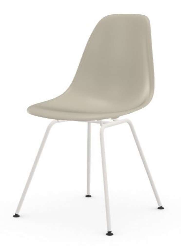 Vitra - DSX - Gestell weiss - pebble - indoor