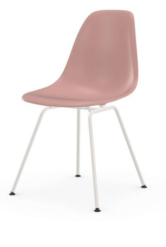 Vitra - DSX - Gestell weiss - pale rose - indoor