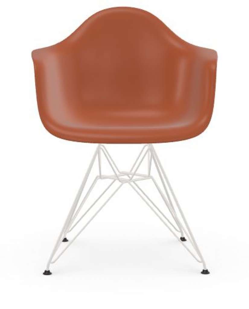 Vitra - DAR - Untergestell weiss - rusty orange - indoor
