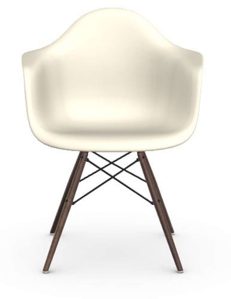 Vitra - DAW Eames Plastic Armchair - basalt - Sitzhöhe 43 cm - indoor