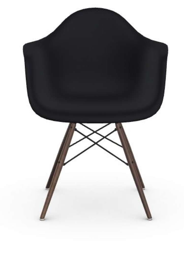 Vitra - DAW Eames Plastic Armchair - rot - Sitzhöhe 43 cm - indoor