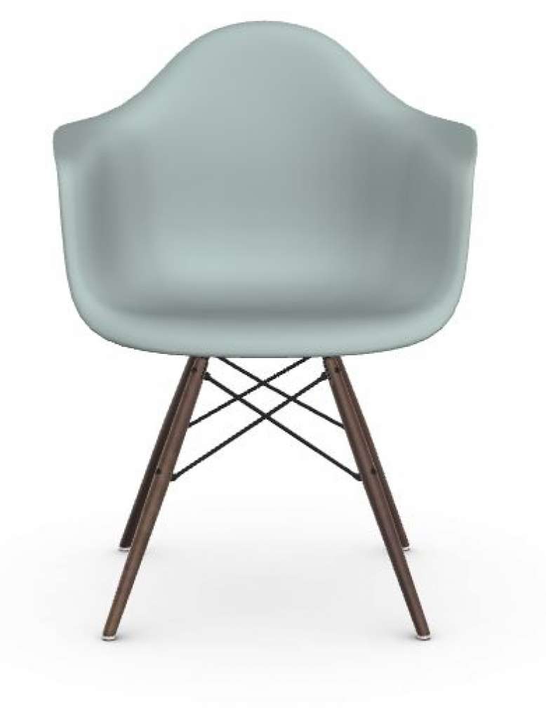 Vitra - DAW Eames Plastic Armchair - weiss - Sitzhöhe 43 cm - indoor