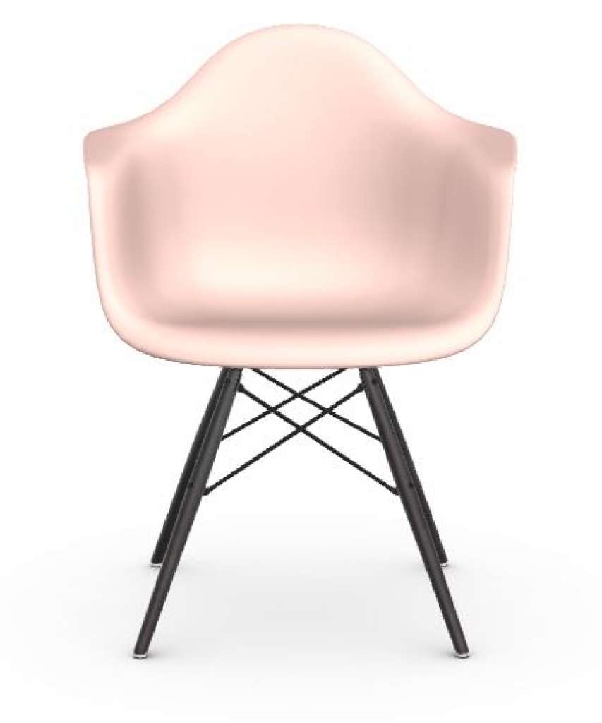 Vitra - DAW Eames Plastic Armchair - grau - Sitzhöhe 43 cm - indoor
